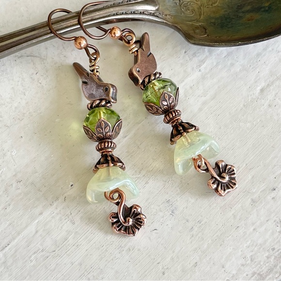 ARTISAN Earrings “Botanical Friends” - Dangles - Picture 4 of 12